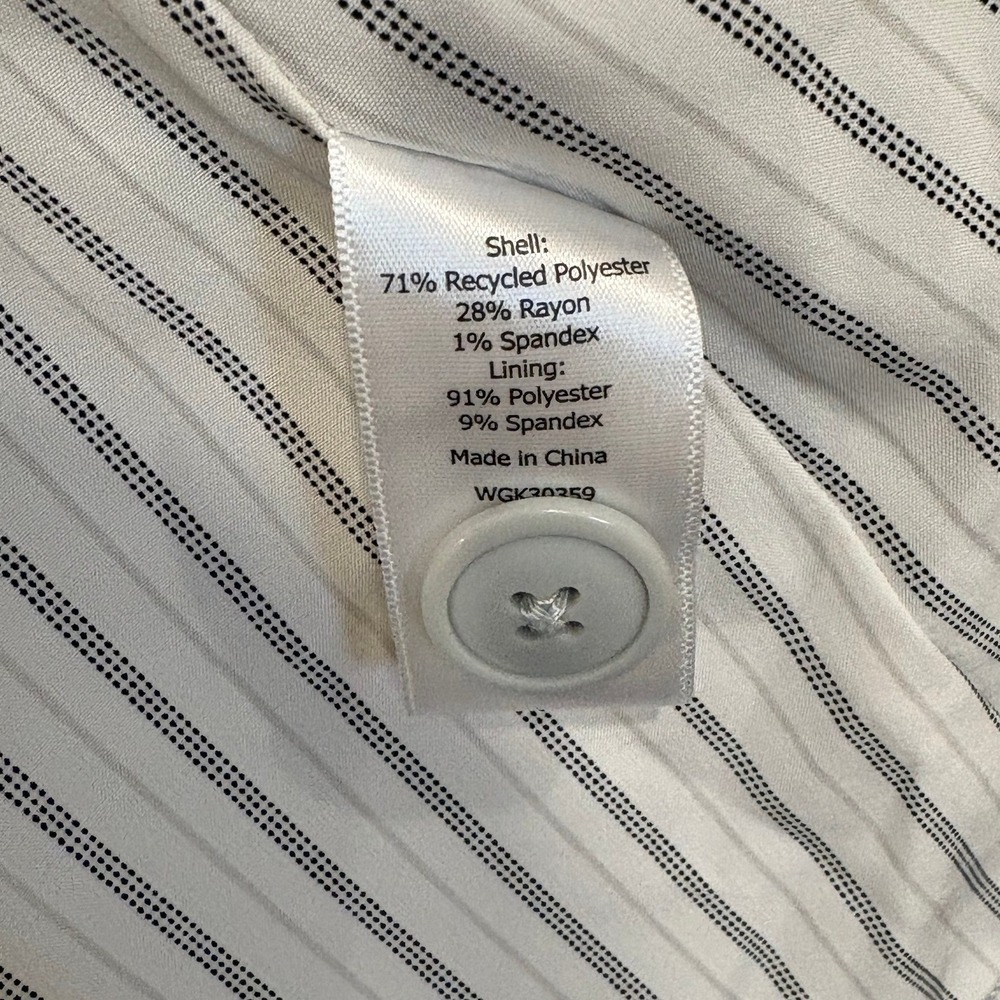 41 Hawthorn Blazer Womens Size M Light Blue Single Button Pinstripe Lined Office - Picture 8 of 8